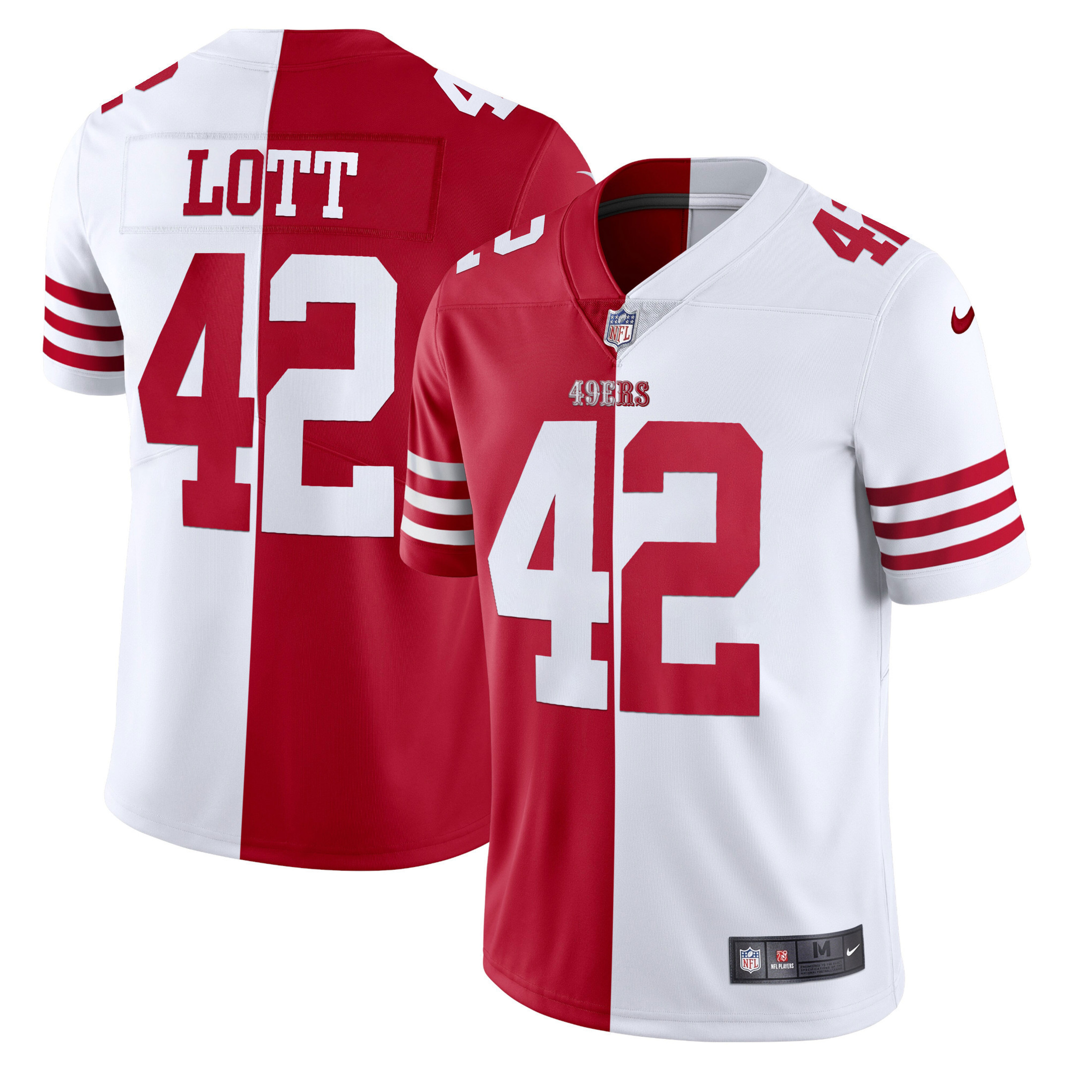 Men's 49ers White Gold & Black Gold - All Stitched - Image 28