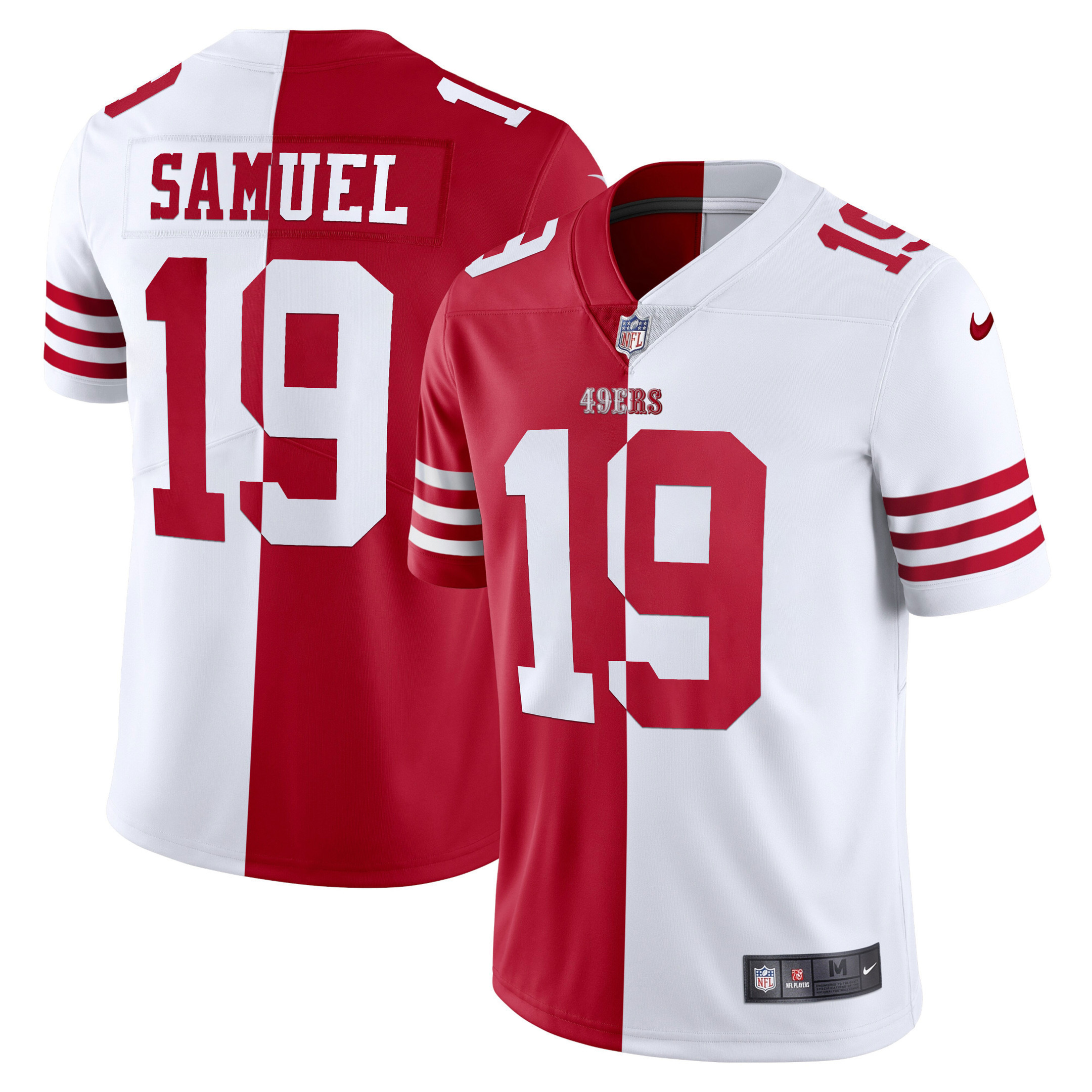 Men's 49ers White Gold & Black Gold - All Stitched - Image 21