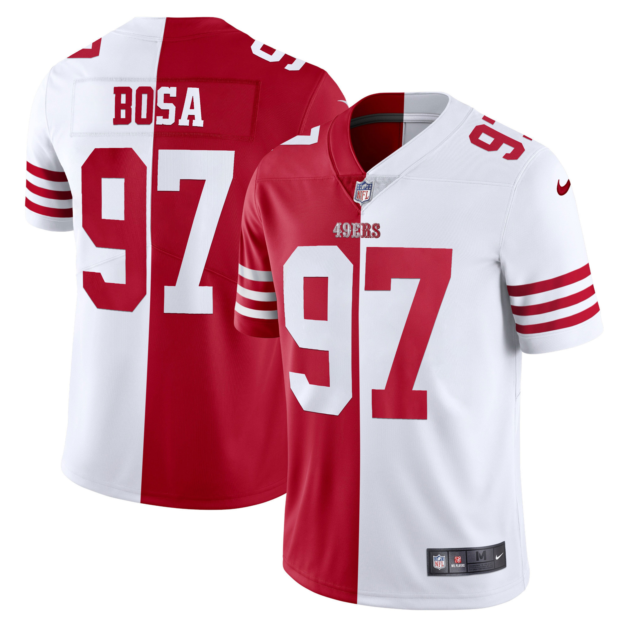 Men's 49ers White Gold & Black Gold - All Stitched - Image 25