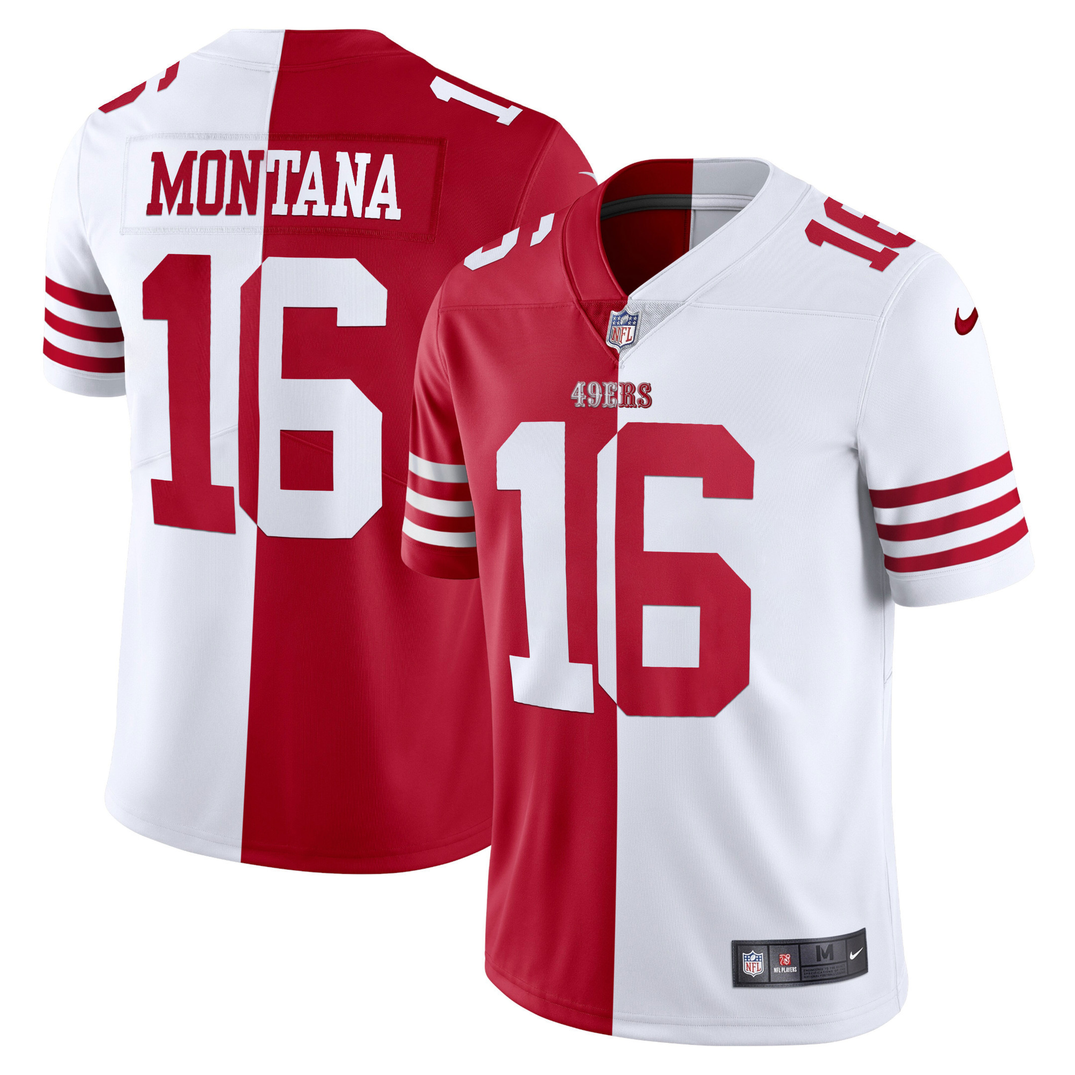 Men's 49ers White Gold & Black Gold - All Stitched - Image 27