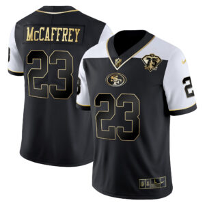 Men's 49ers 75th Anniversary Patch Vapor RFLCTV Gold - All Stitched