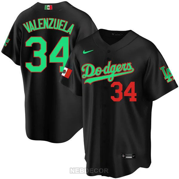 Men's Los Angeles Dodgers Mexican Heritage Jersey - All Stitched - Image 5