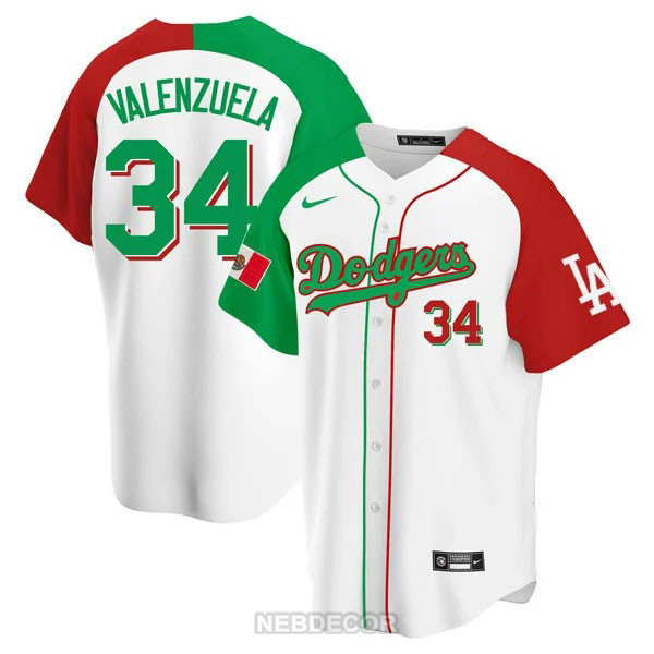 Men's Los Angeles Dodgers Mexican Heritage Jersey - All Stitched - Image 7