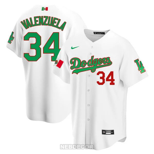 Men's Los Angeles Dodgers Mexican Heritage Jersey - All Stitched - Image 8
