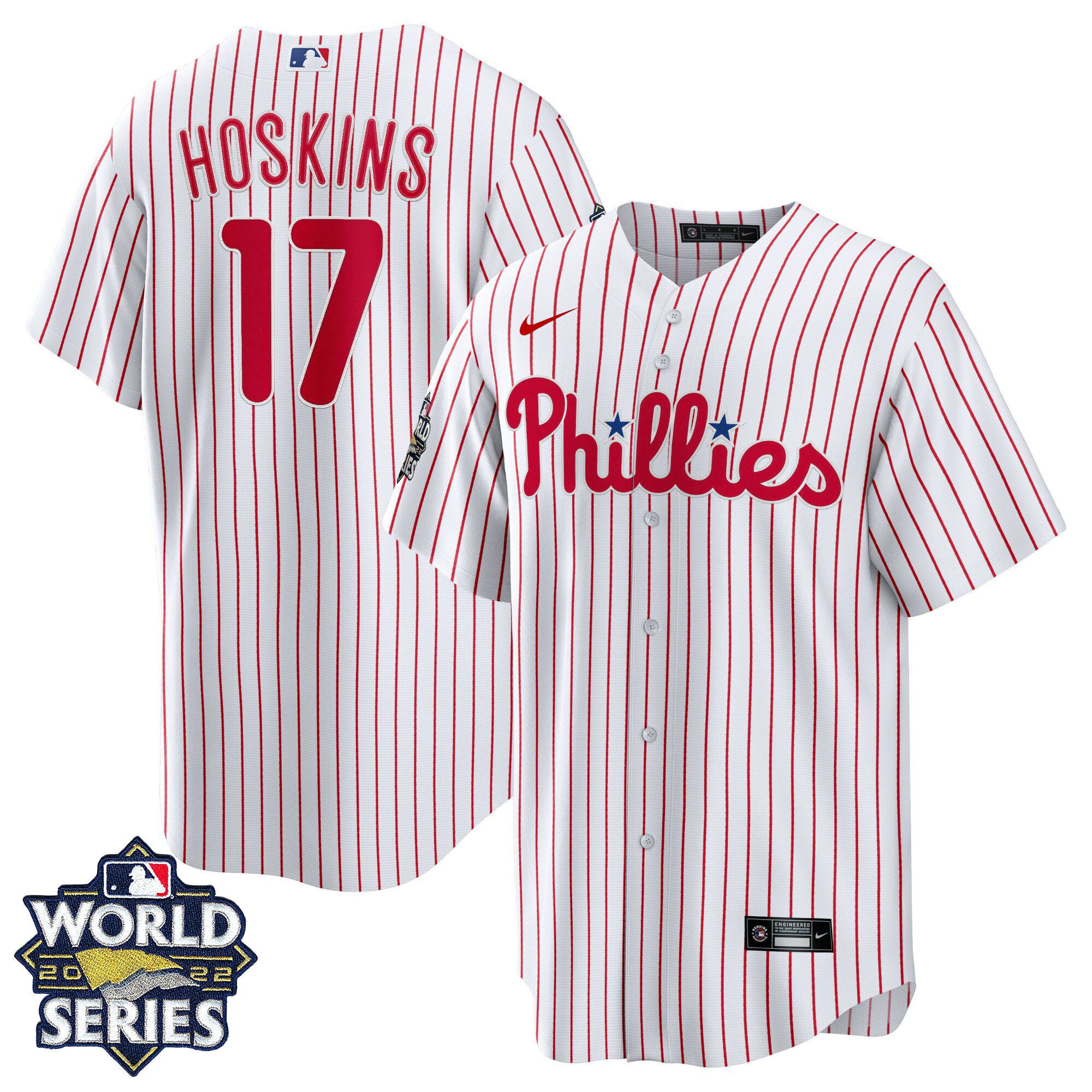 Men's Philadelphia Phillies Gold 2022 World Series Jersey - All Stitched - Image 34