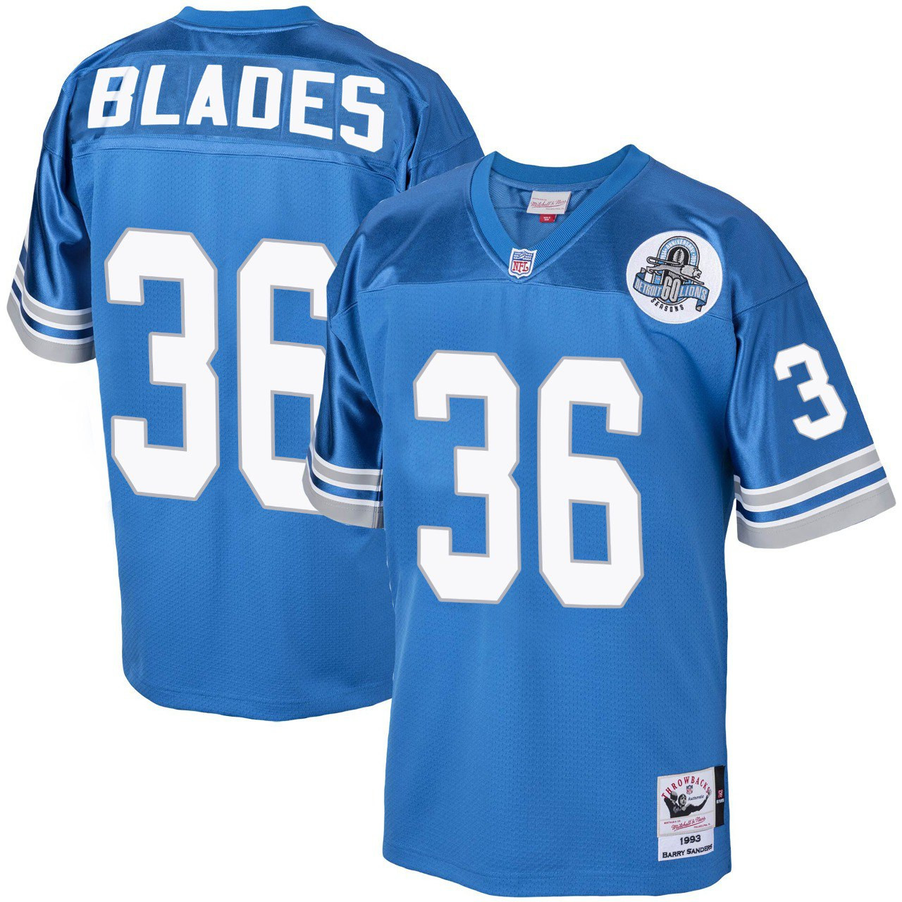 Bennie Blades Detroit Lions 1993 Throwback Jersey - All Stitched