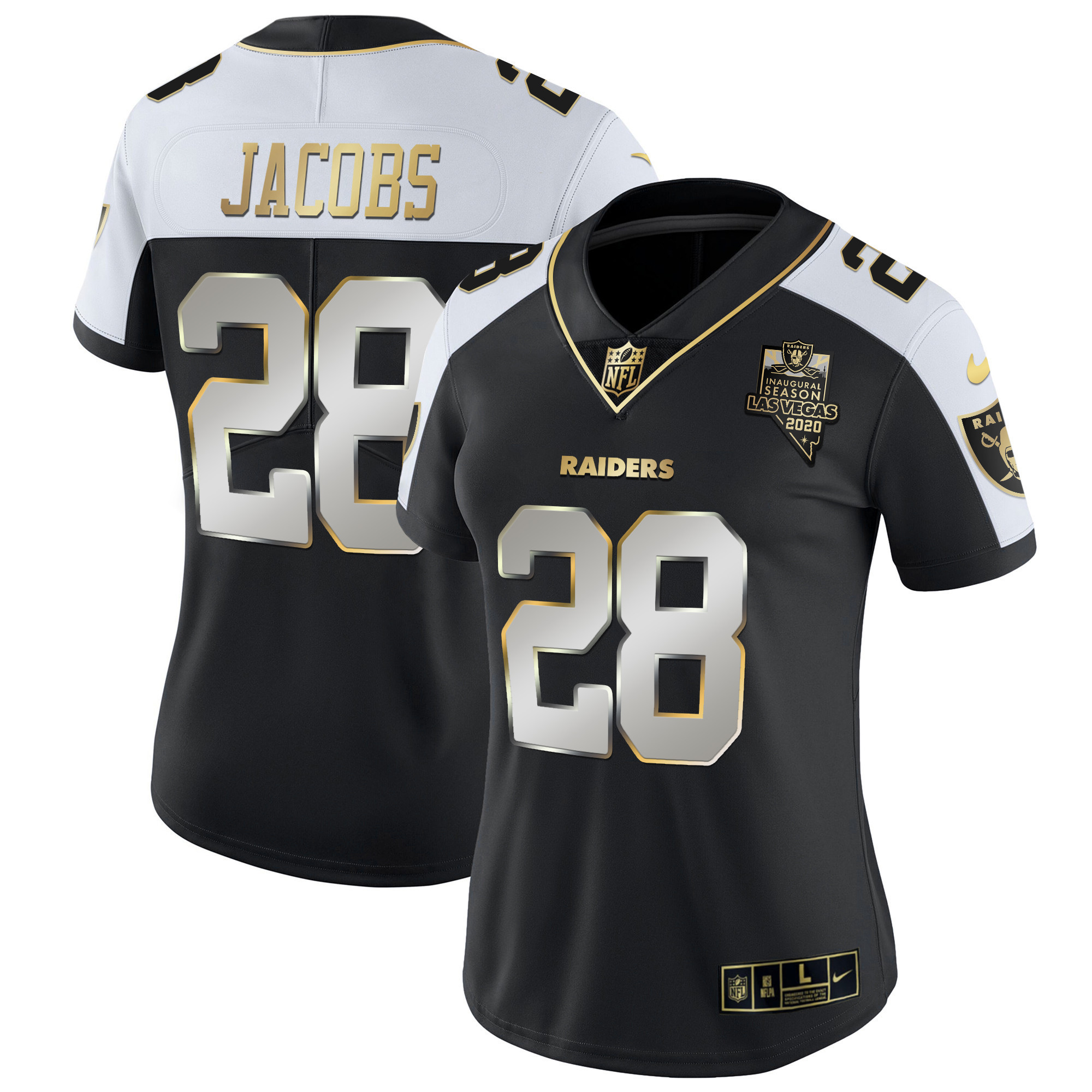 Women's Raiders Vapor Gold Jersey - All Stitched - Image 13