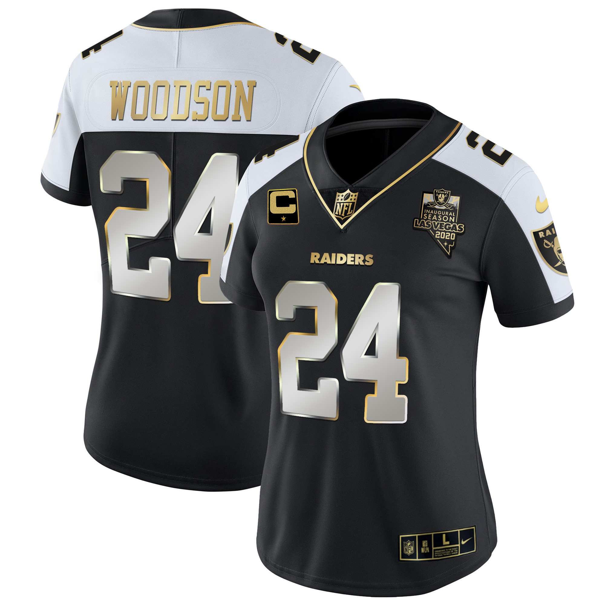 Women's Raiders Vapor Gold Jersey - All Stitched - Image 16