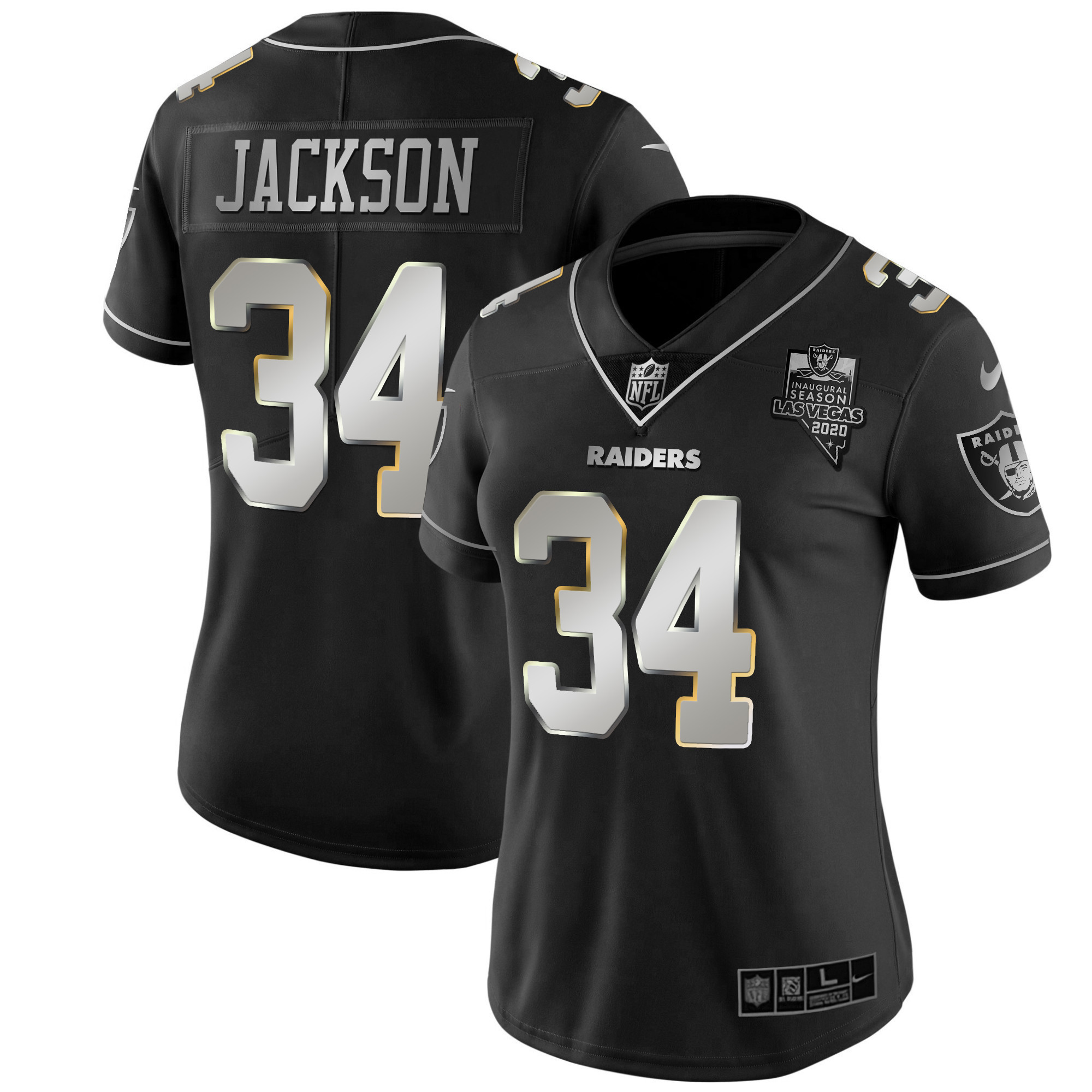 Women's Raiders Vapor Gold Jersey - All Stitched - Image 20