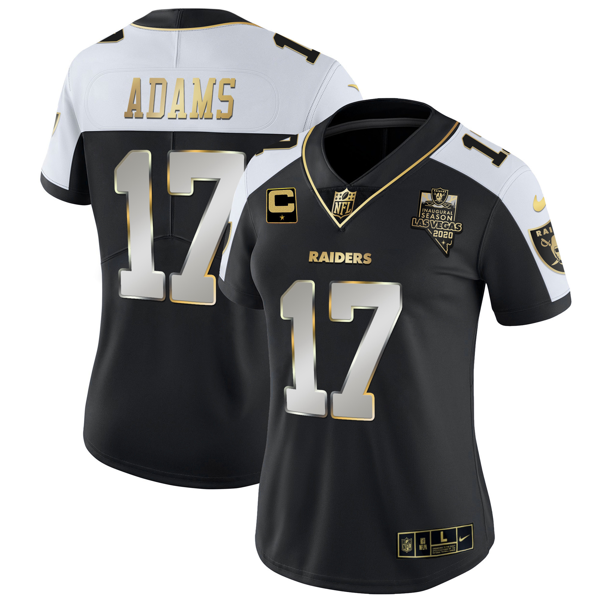 Women's Raiders Vapor Gold Jersey - All Stitched - Image 9