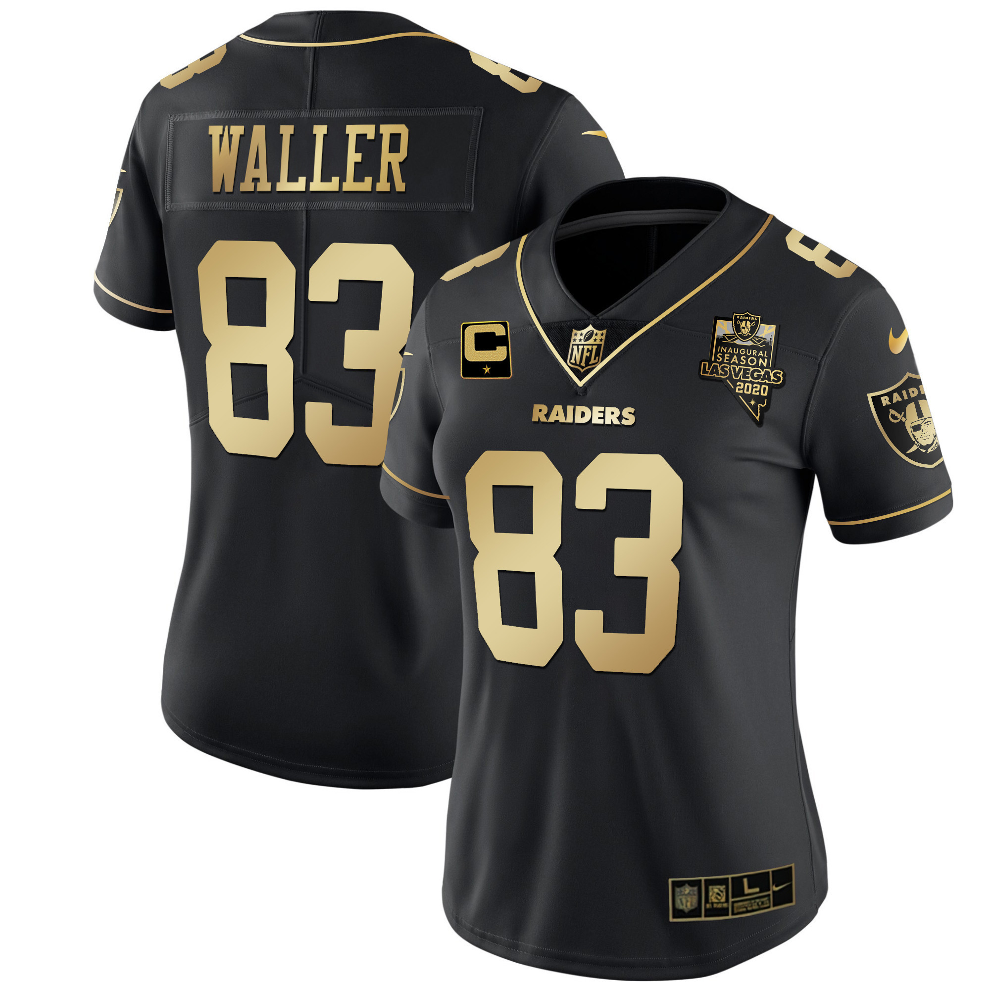 Women's Raiders Vapor Gold Jersey - All Stitched - Image 7