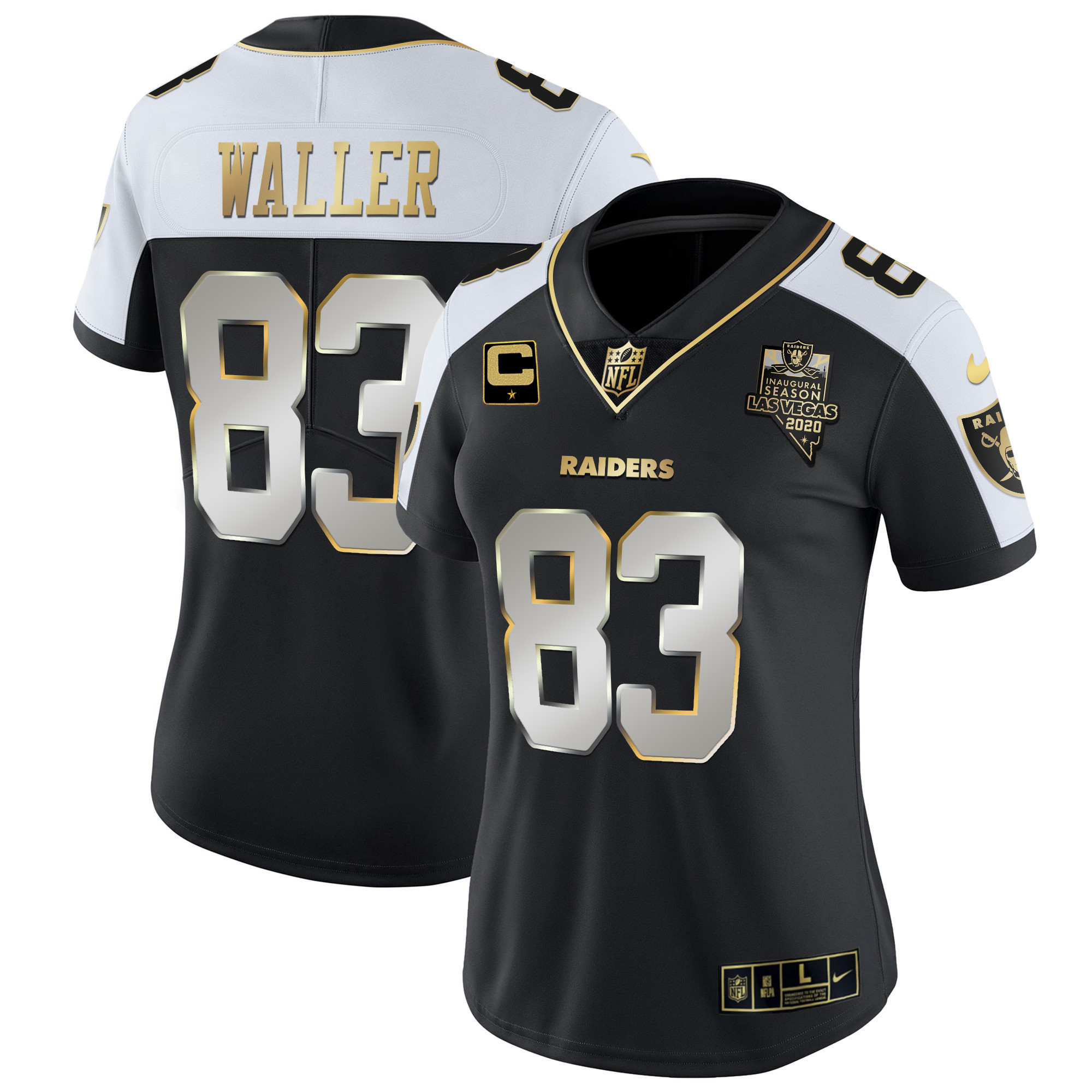 Women's Raiders Vapor Gold Jersey - All Stitched - Image 15