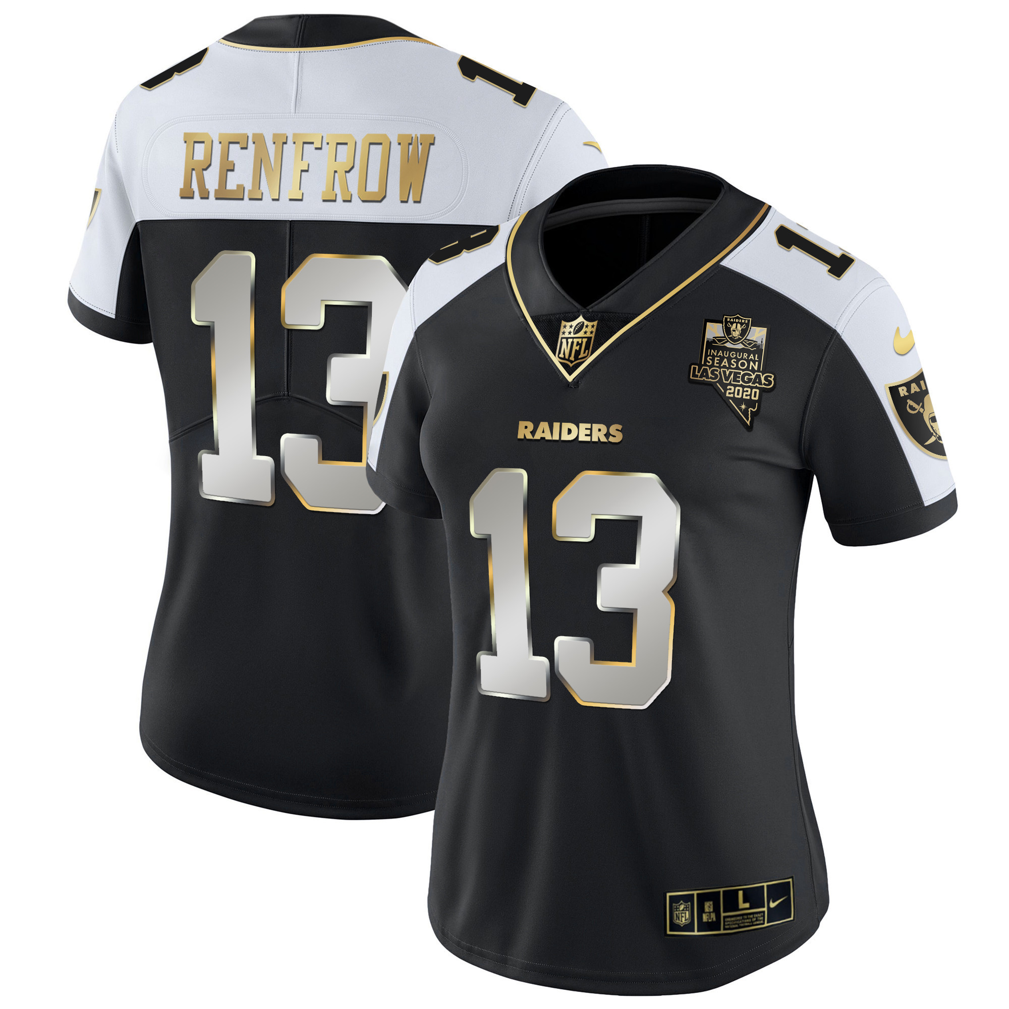 Women's Raiders Vapor Gold Jersey - All Stitched - Image 14