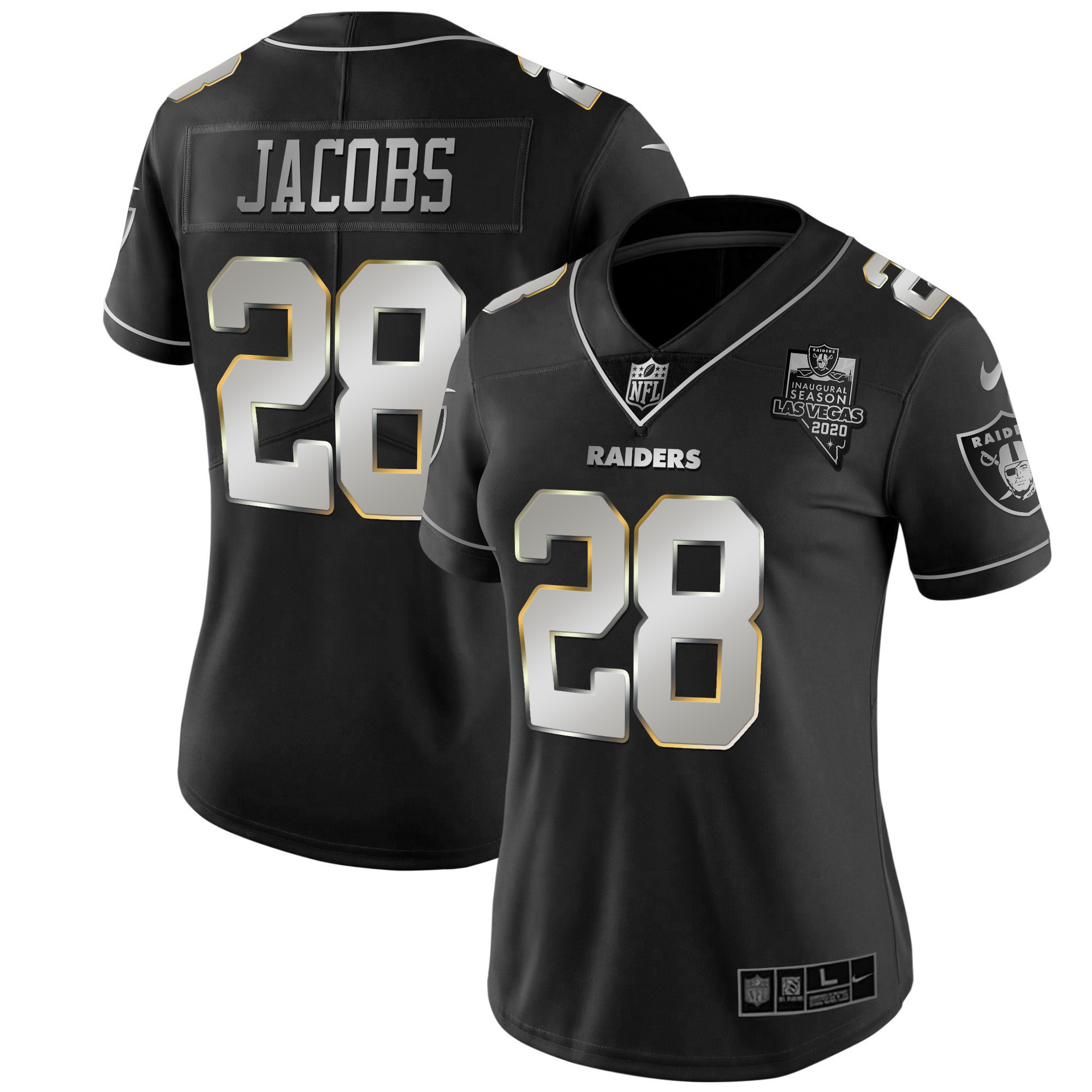Women's Raiders Vapor Gold Jersey - All Stitched - Image 21