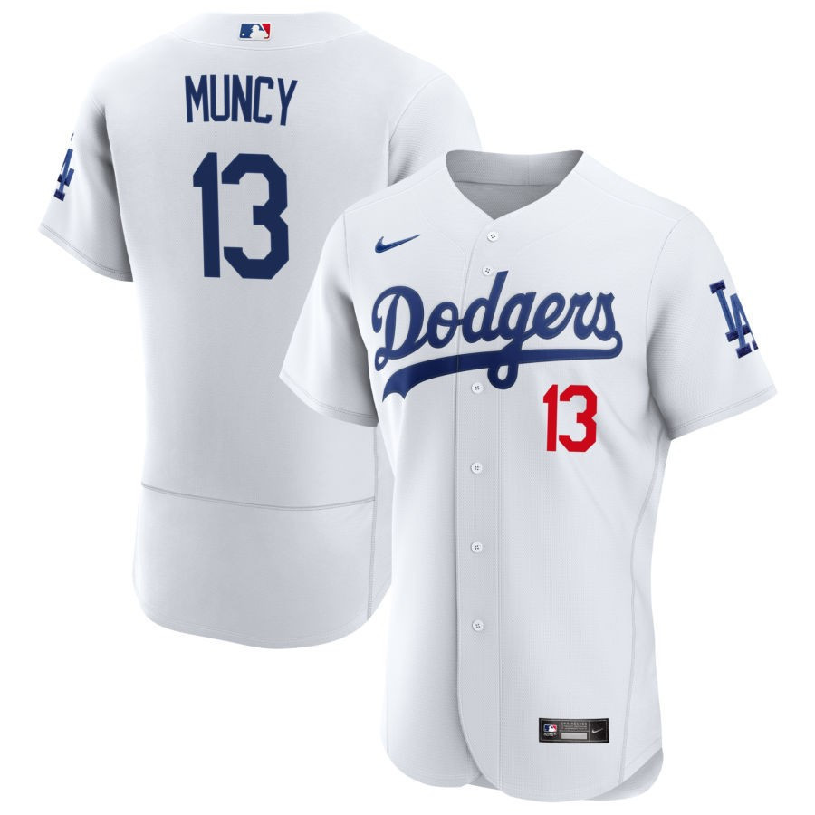 Max Muncy Los Angeles Dodgers White Jersey - All Stitched