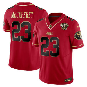 Men's 49ers 2023 Vapor Gold Limited Jersey - All Stitched