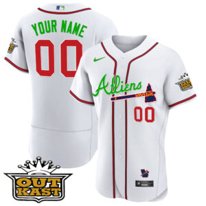 Atlanta Braves Atliens Flex Base Custom Jersey V4 - All Stitched