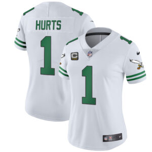 Women's Eagles Gold & Kelly Vapor Jersey V2 - All Stitched