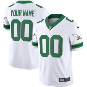 Eagles Gold & Kelly Vapor Throwback Jersey - All Stitched
