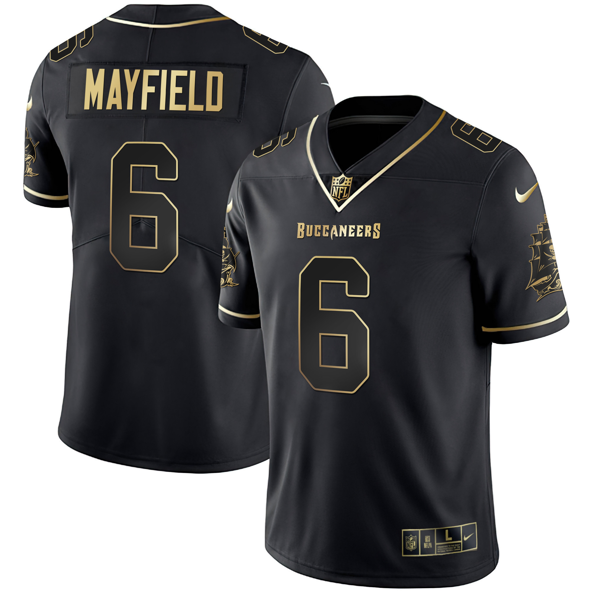 Men's Buccaneers Gold Vapor Jersey - All Stitched - Image 14