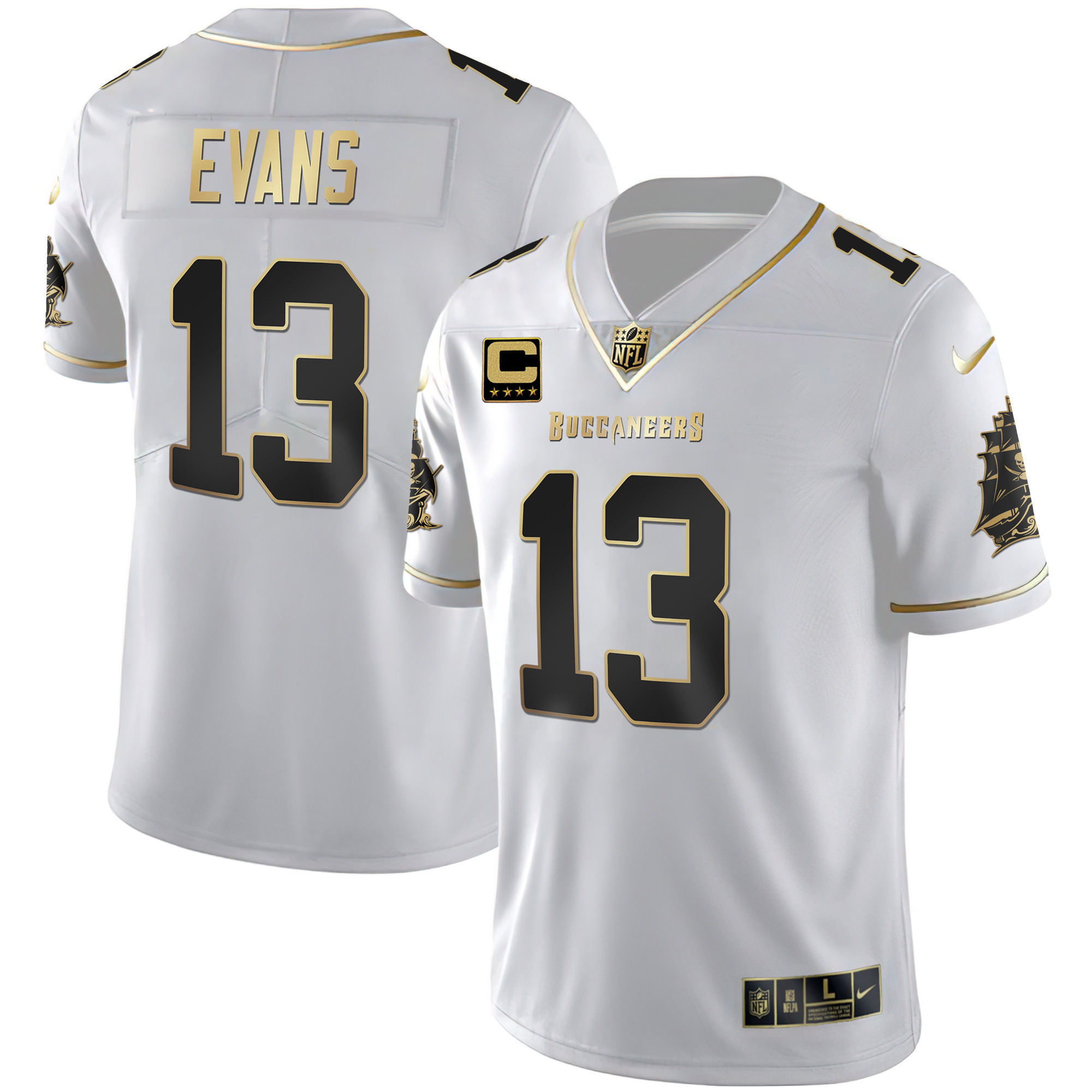 Men's Buccaneers Gold Vapor Jersey - All Stitched - Image 21