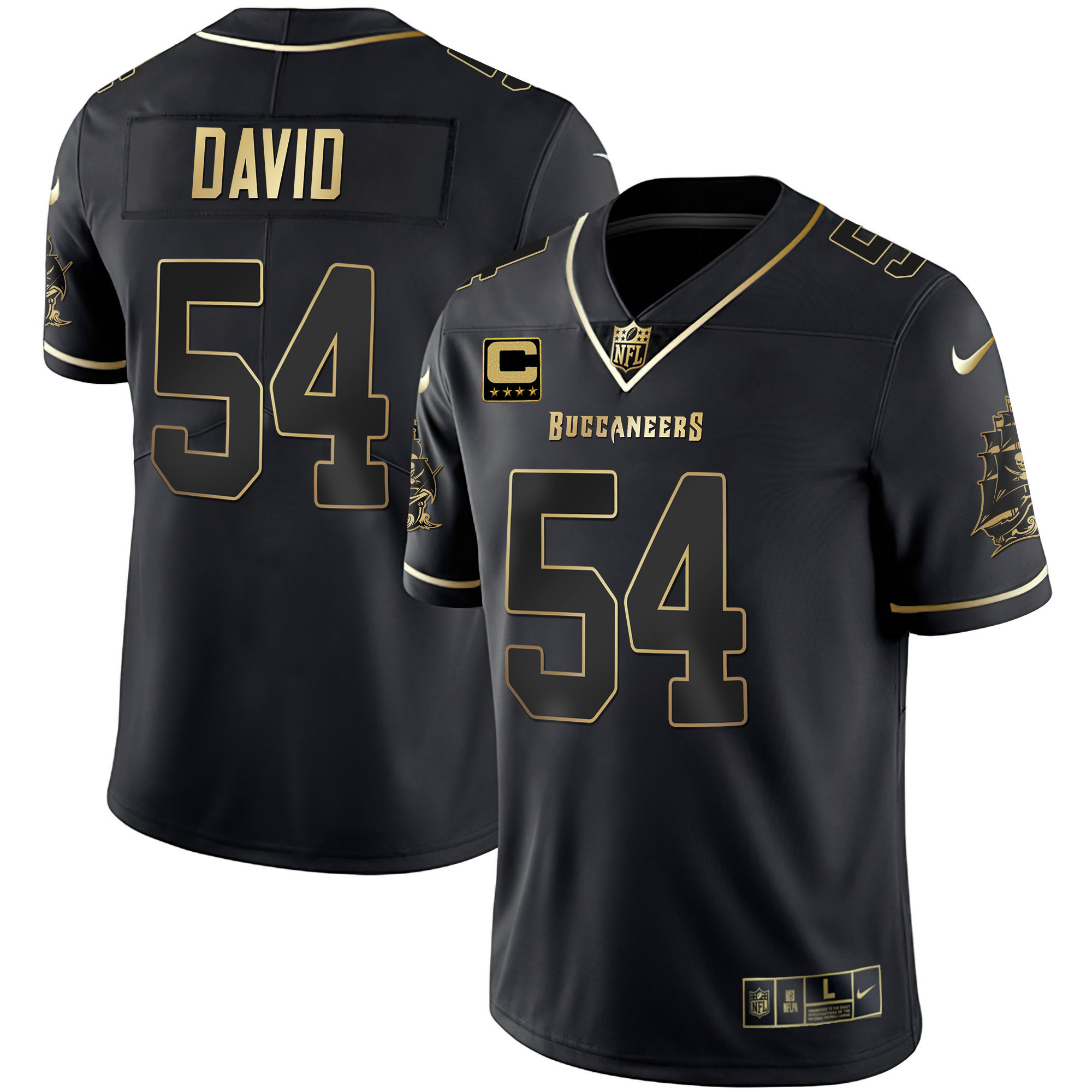 Men's Buccaneers Gold Vapor Jersey - All Stitched - Image 16