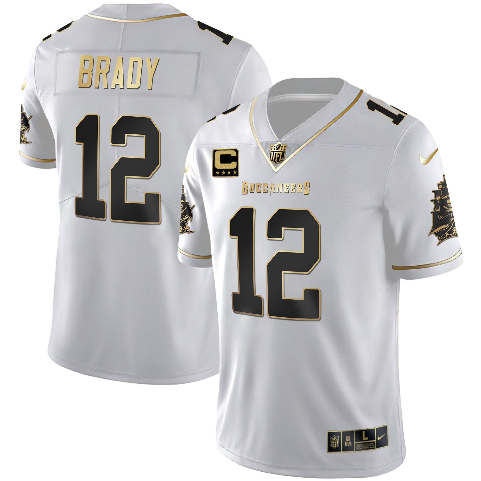 Men's Buccaneers Gold Vapor Jersey - All Stitched - Image 19