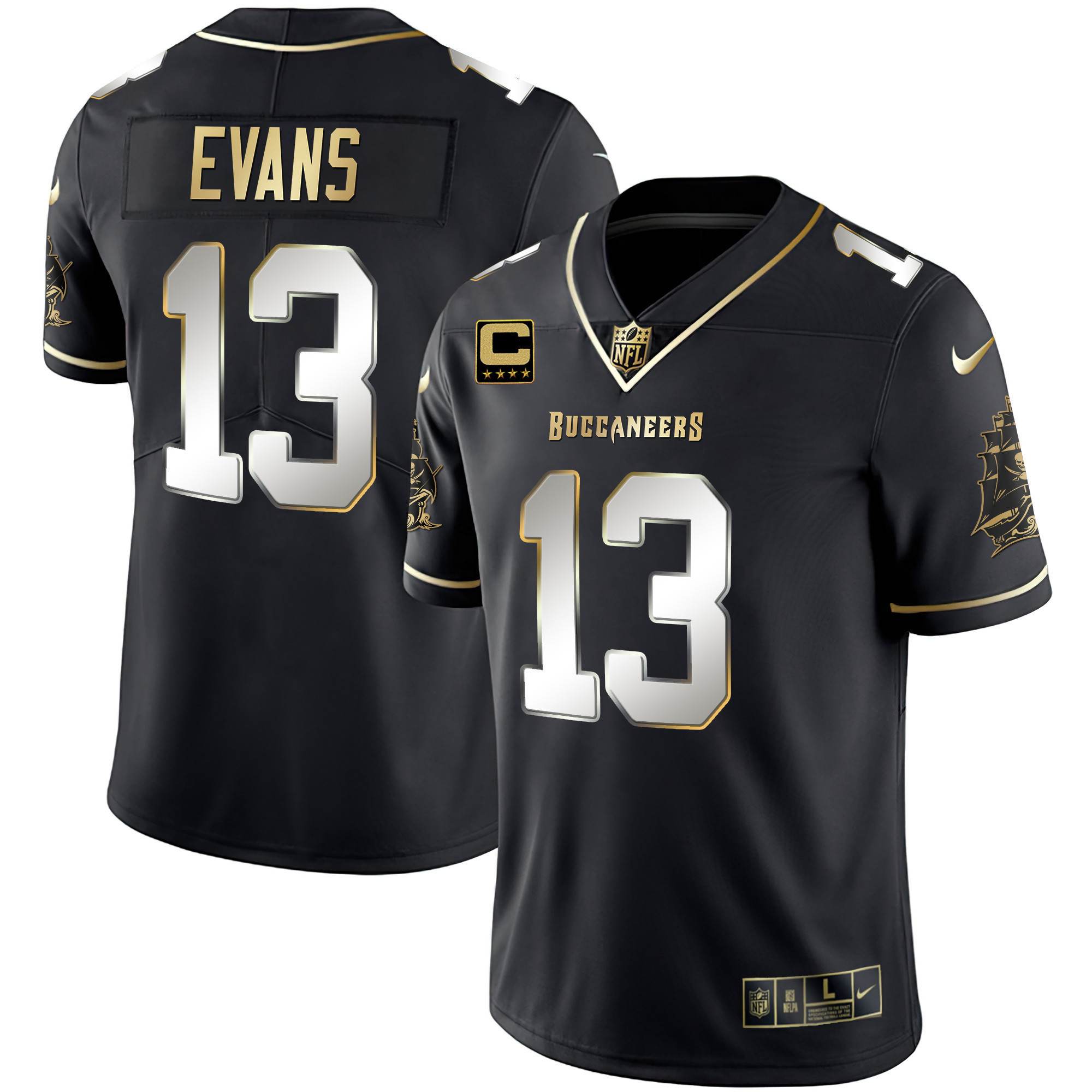 Men's Buccaneers Gold Vapor Jersey - All Stitched - Image 3