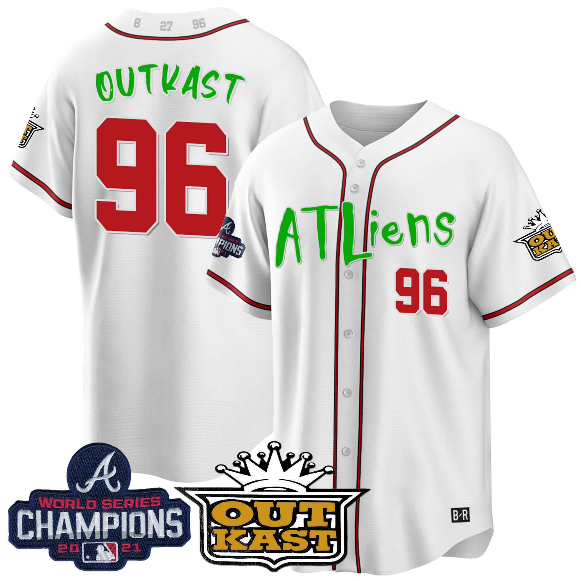 Men's Atlanta Braves Atliens Champions Cool Base Jersey - All Stitched - Image 20