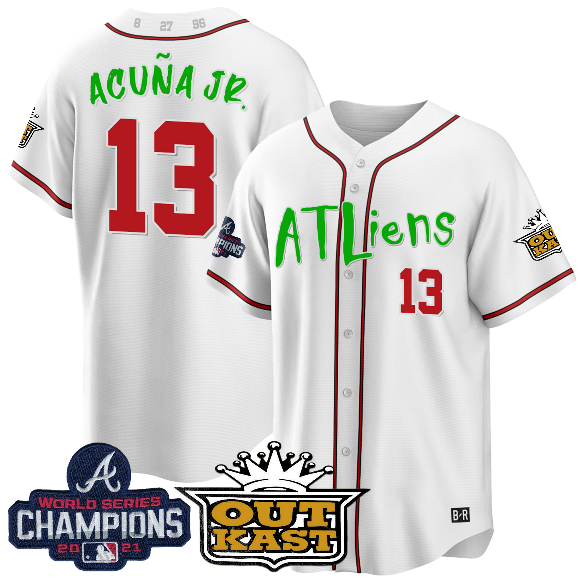 Men's Atlanta Braves Atliens Champions Cool Base Jersey - All Stitched - Image 19
