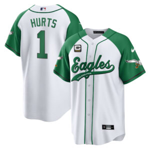 Men's Eagles Kelly Green Baseball Jersey V2 - All Stitched