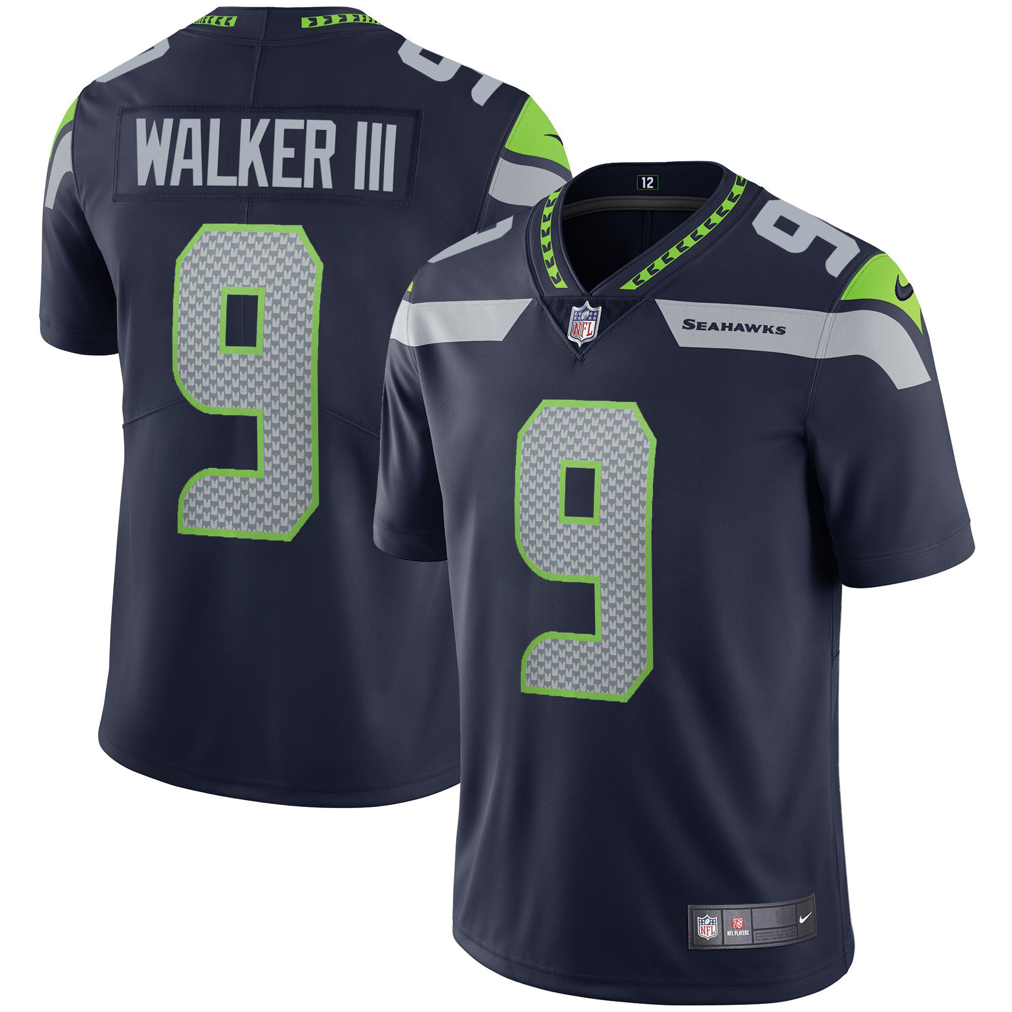 Men's Seahawks Vapor Jersey - All Stitched - Image 5