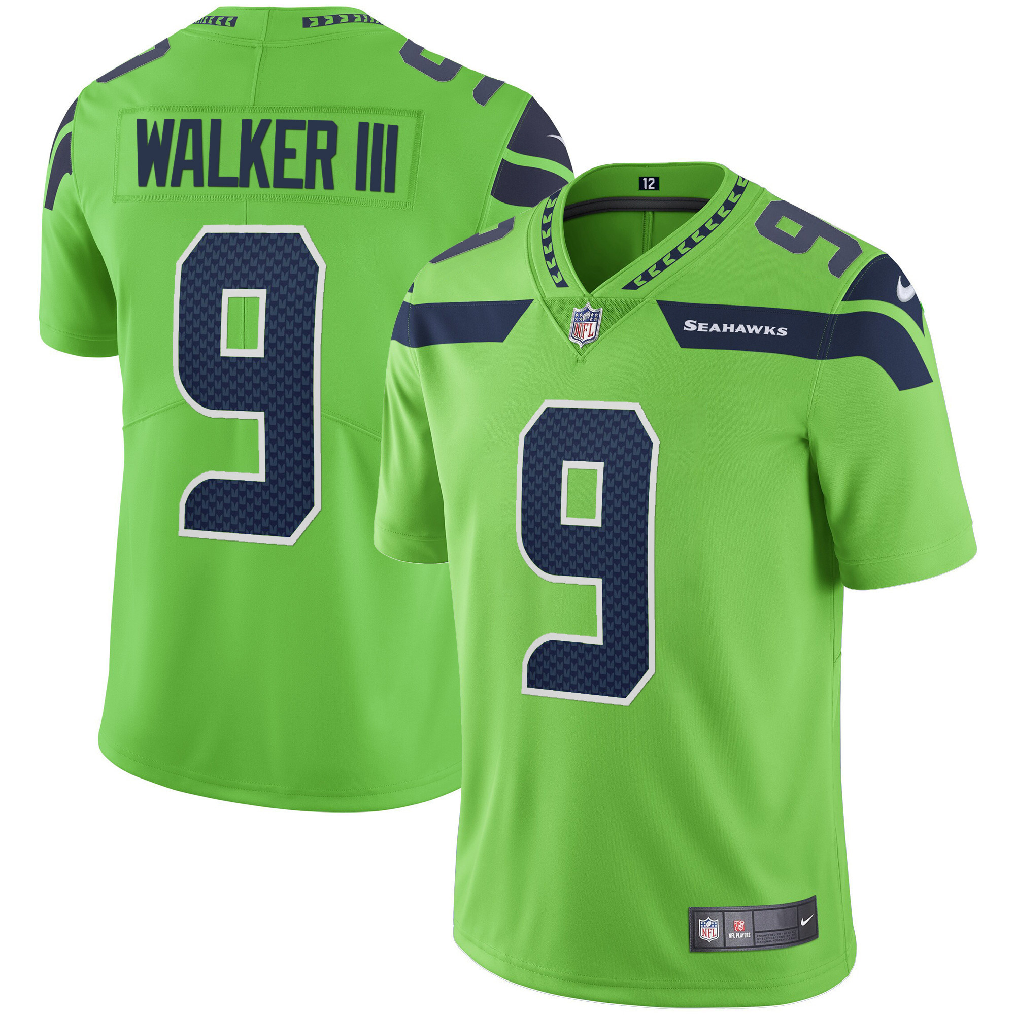 Men's Seahawks Vapor Jersey - All Stitched - Image 19