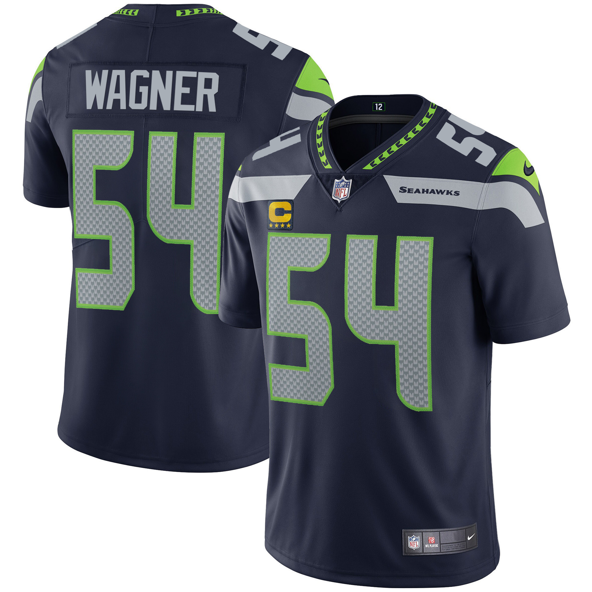 Men's Seahawks Vapor Jersey - All Stitched - Image 2