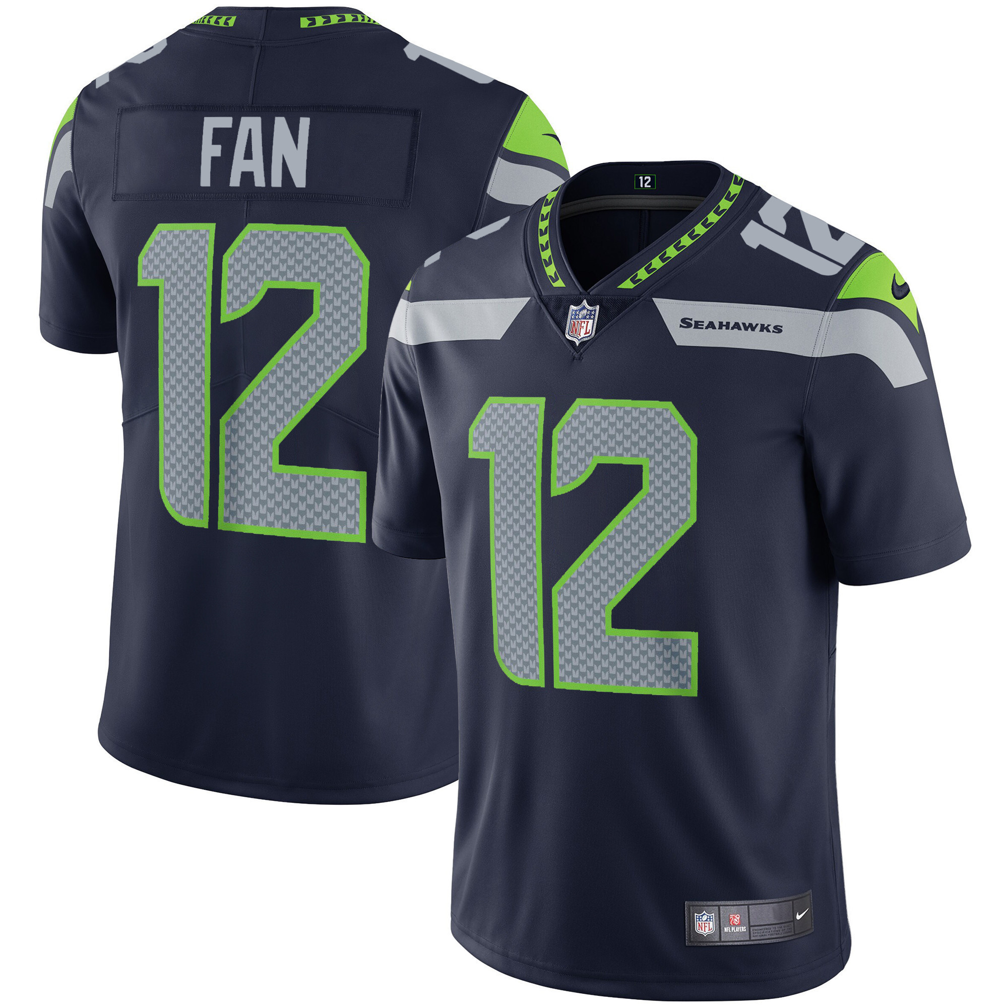Men's Seahawks Vapor Jersey - All Stitched - Image 7