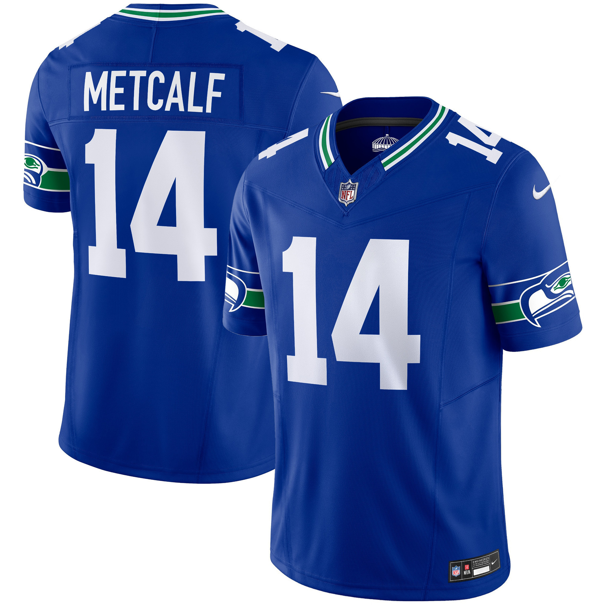 Men's Seahawks Throwback Vapor Limited Jersey - All Stitched - Image 18