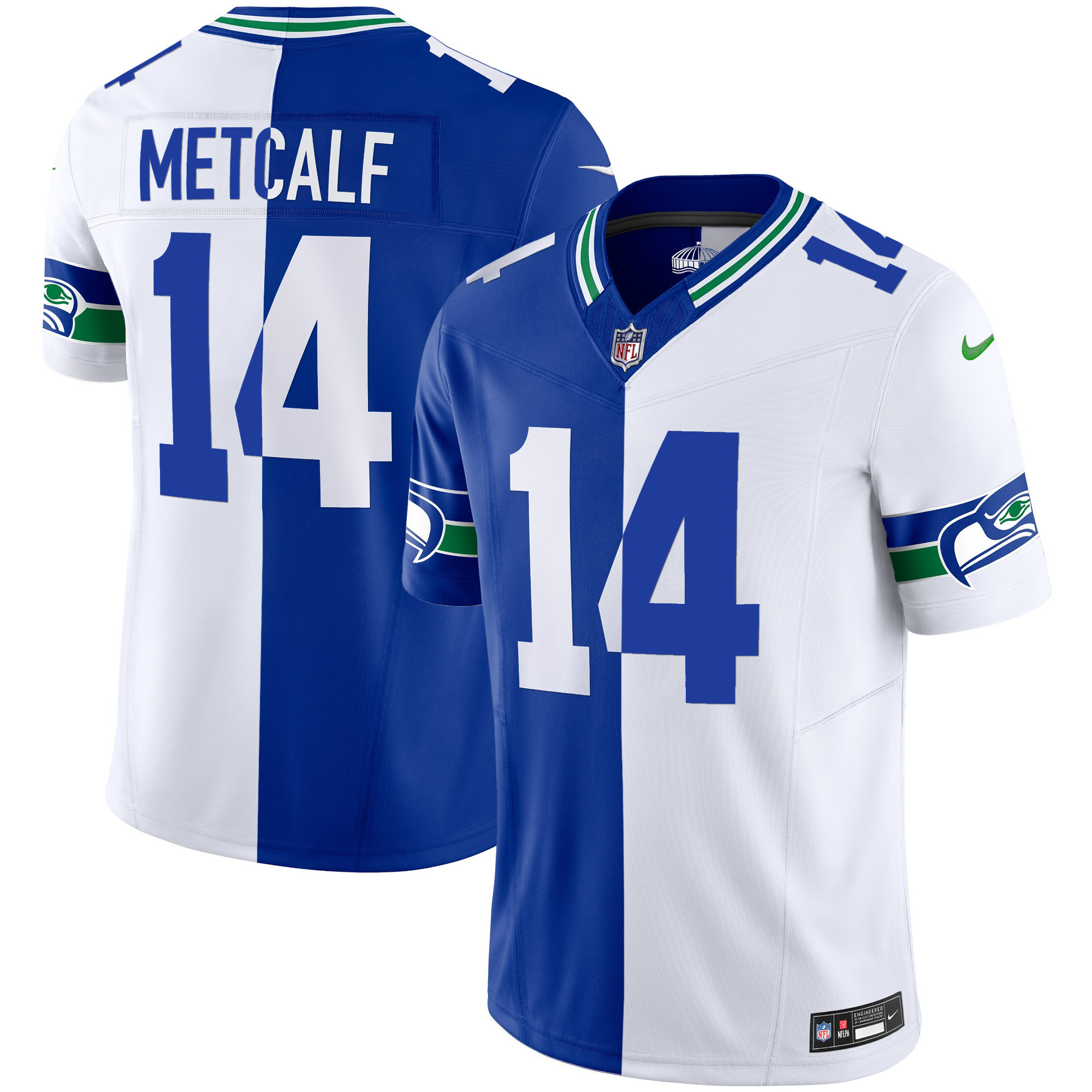 Men's Seahawks Throwback Vapor Limited Jersey - All Stitched - Image 32