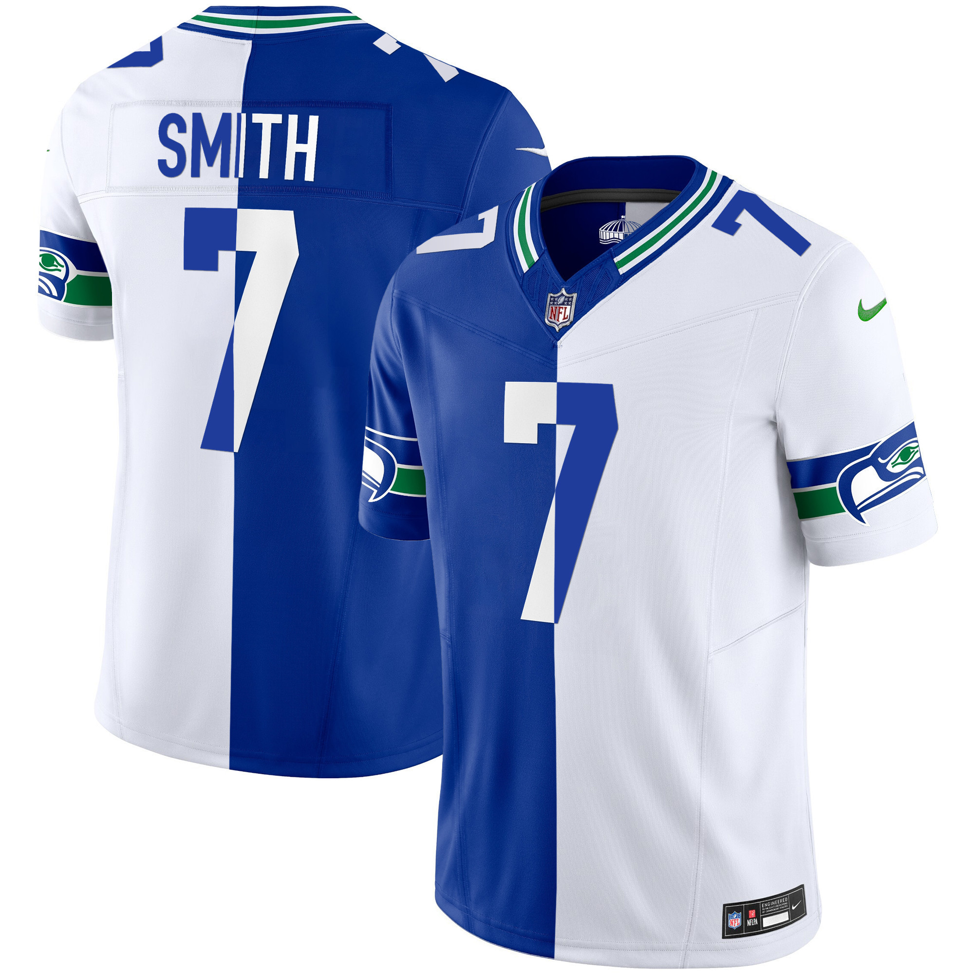 Men's Seahawks Throwback Vapor Limited Jersey - All Stitched - Image 31