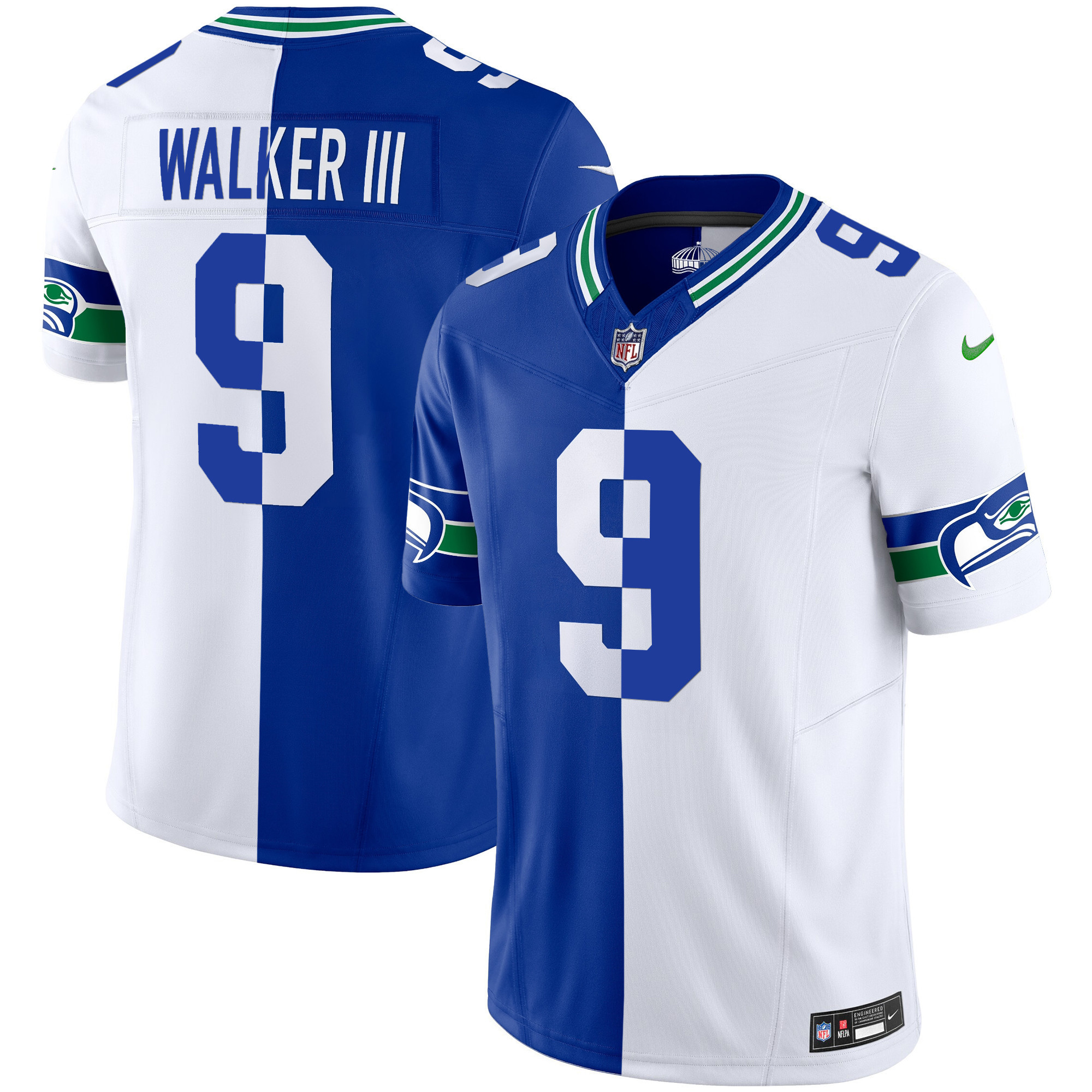Men's Seahawks Throwback Vapor Limited Jersey - All Stitched - Image 33