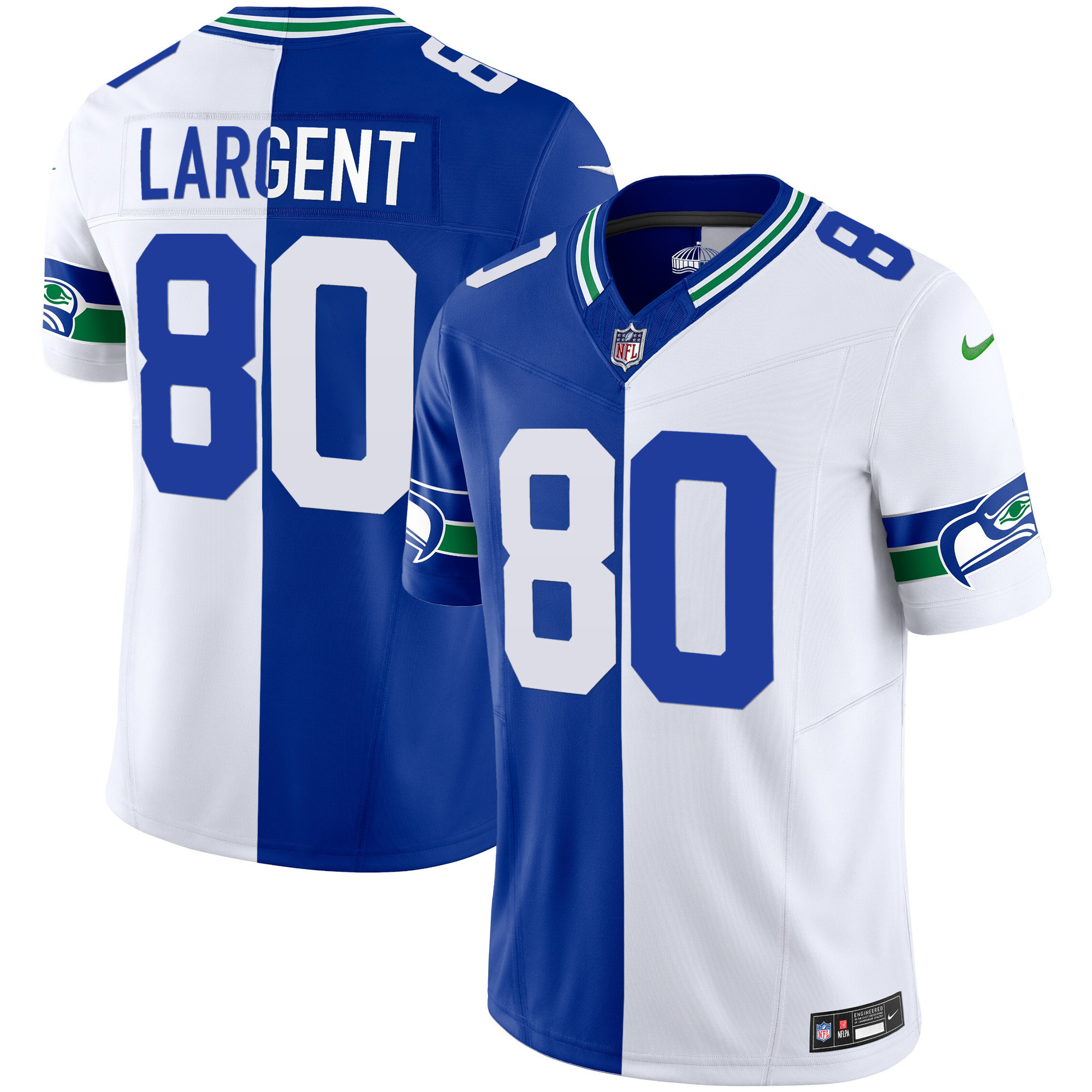 Men's Seahawks Throwback Vapor Limited Jersey - All Stitched - Image 34