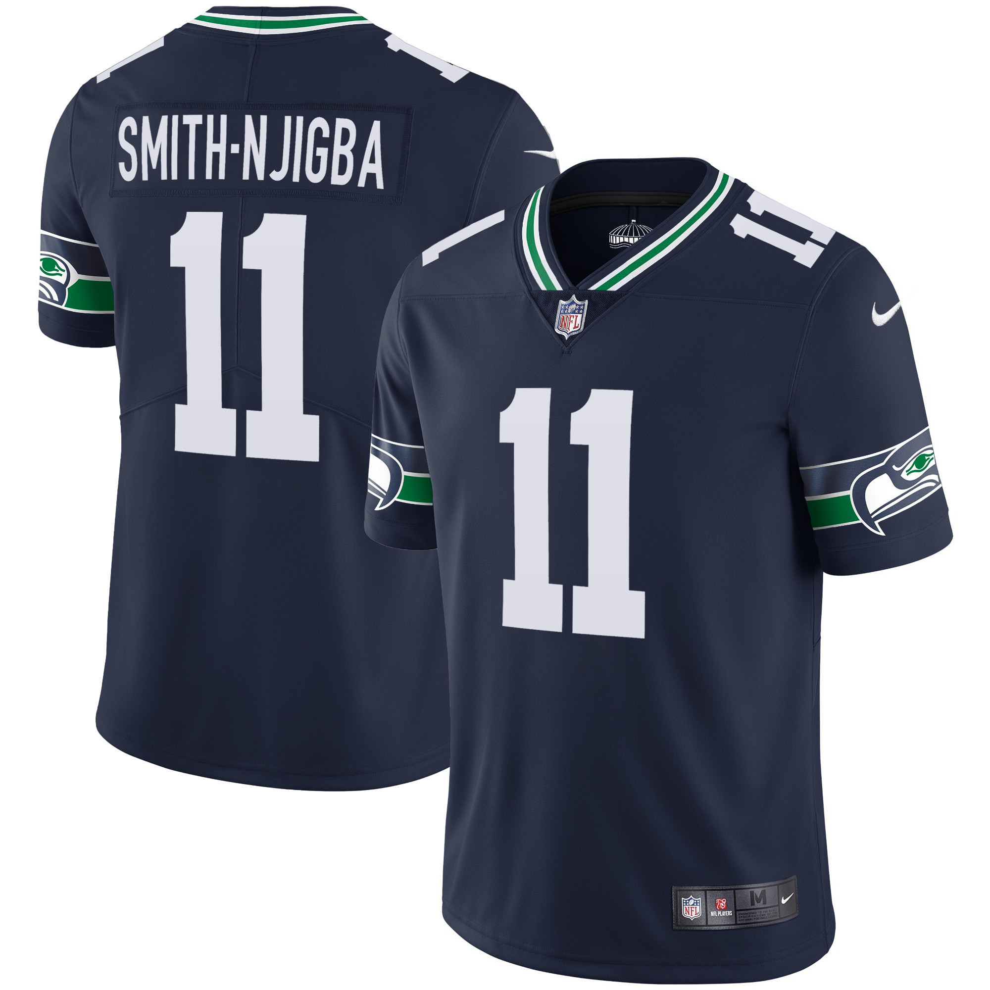 Men's Seahawks Throwback & Gold Jersey V2 - All Stitched