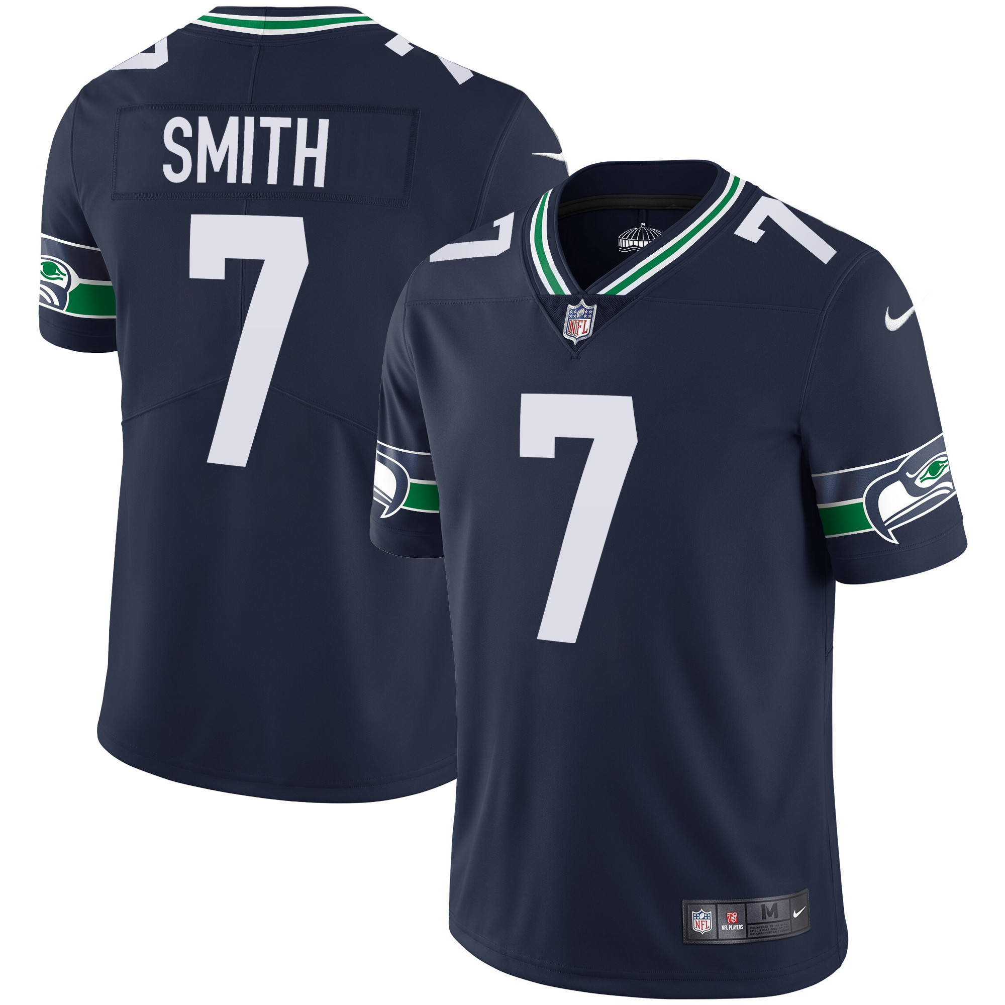 Men's Seahawks Throwback & Gold Jersey V2 - All Stitched - Image 3