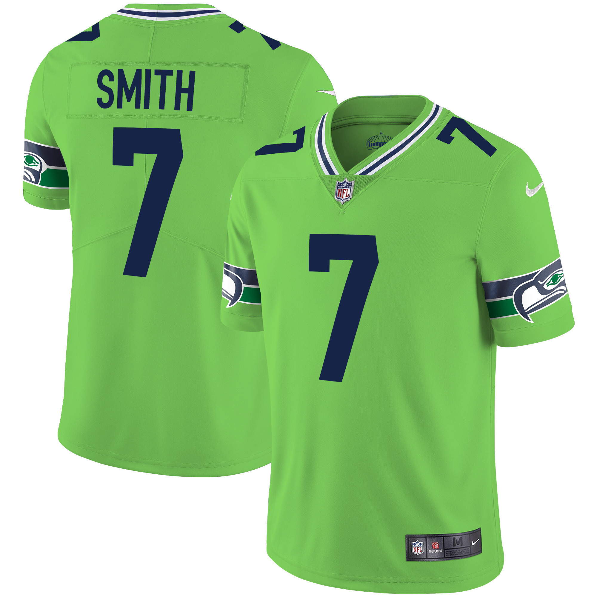 Men's Seahawks Throwback & Gold Jersey V2 - All Stitched - Image 10