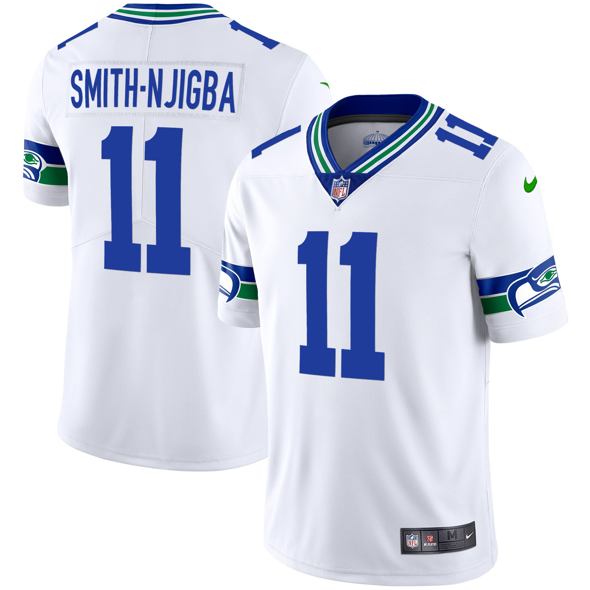Men's Seahawks Throwback & Gold Jersey V2 - All Stitched - Image 22