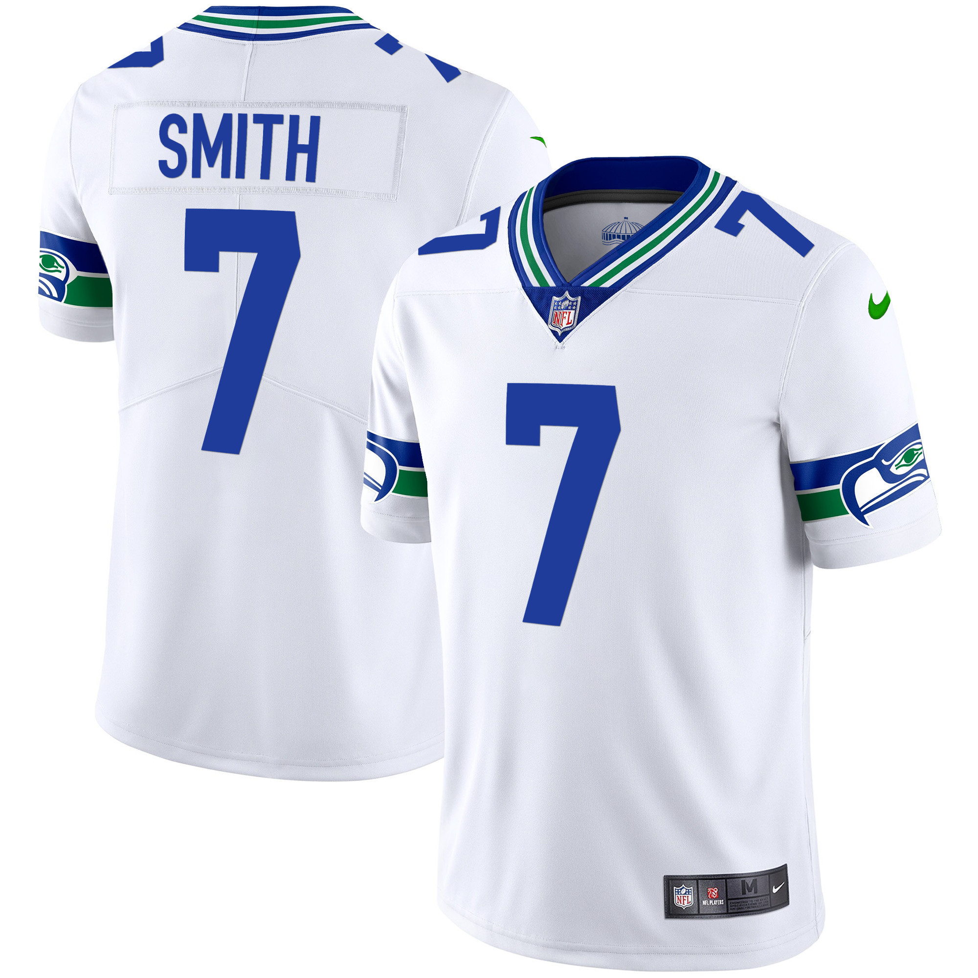 Men's Seahawks Throwback & Gold Jersey V2 - All Stitched - Image 24