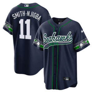 Men's Seahawks Throwback & Gold Cool Base Jersey V2 - All Stitched