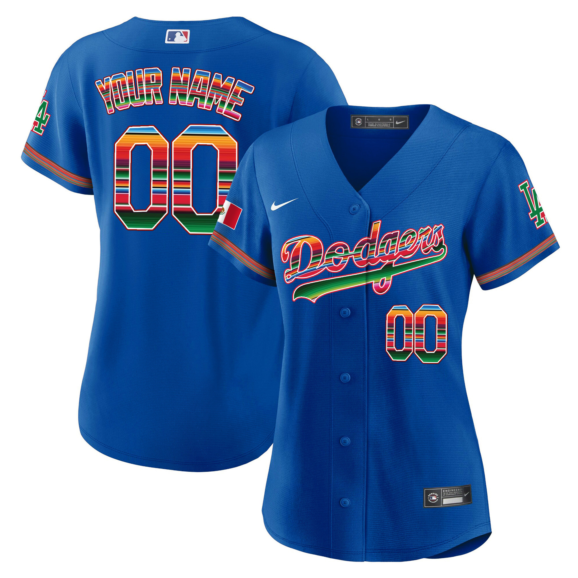 Dodgers Mexico Cool Base Limited Custom Jersey - All Stitched - Image 9