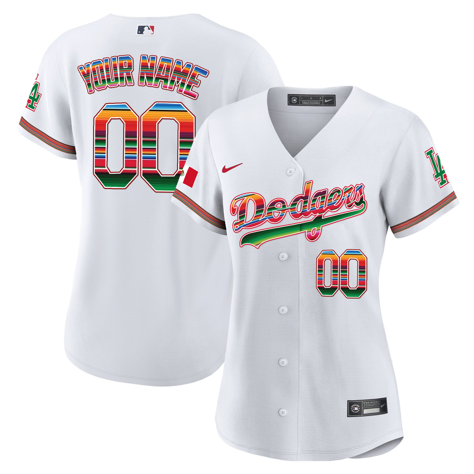Dodgers Mexico Cool Base Limited Custom Jersey - All Stitched - Image 8