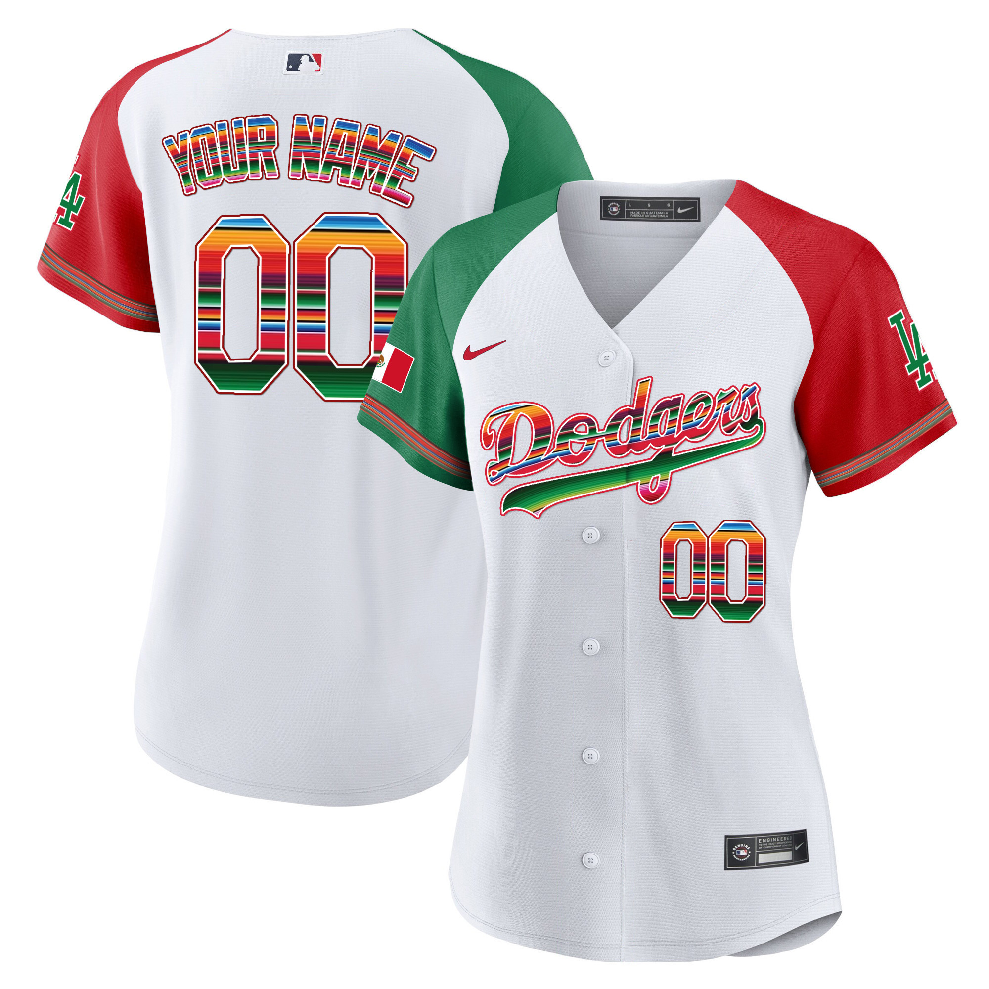 Dodgers Mexico Cool Base Limited Custom Jersey - All Stitched - Image 11