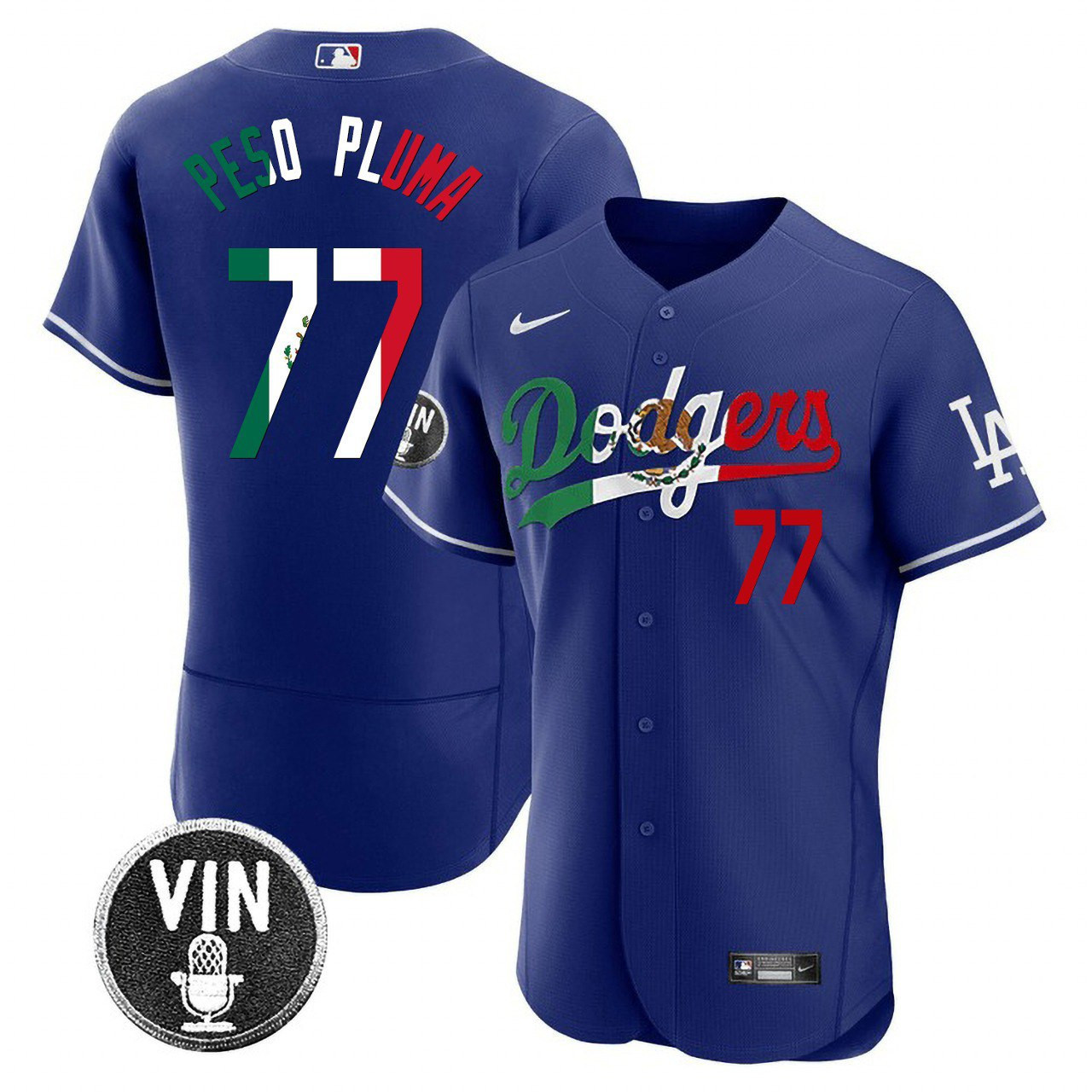 Men's Dodgers Mexico Special Jersey - All Stitched - Image 2